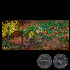 PAISAJE, Xilopintura de ANDRÉS CAÑETE (DEL REY GALERÍA DE ARTE)